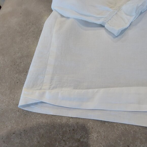 FILLEL Women's White Blouse w/3/4 Embroidered Design Puff Sleeves - Sze Large - Picture 11 of 12